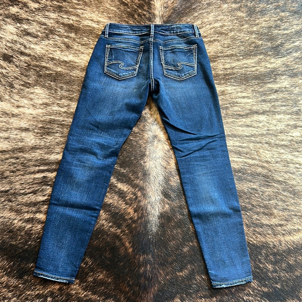 Women Silver Suki Skinny Jeans